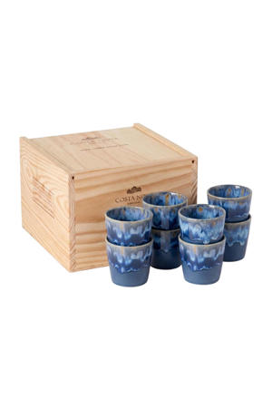 Koffiekopjes Grespresso Denim 190 ml - 8 stuks - Gift box