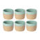 Costa Nova Bekers Arenito Aqua 360 ml - 6 stuks