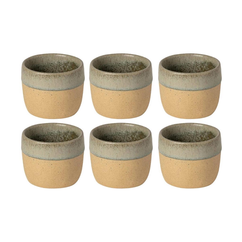 Costa Nova Koffiekopjes Arenito Sage Green 200 ml - 6 stuks