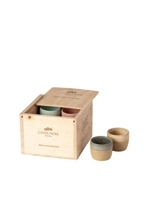 Espresso Kopjes Arenito Multicolor 65 ml - 8 stuks - Gift box