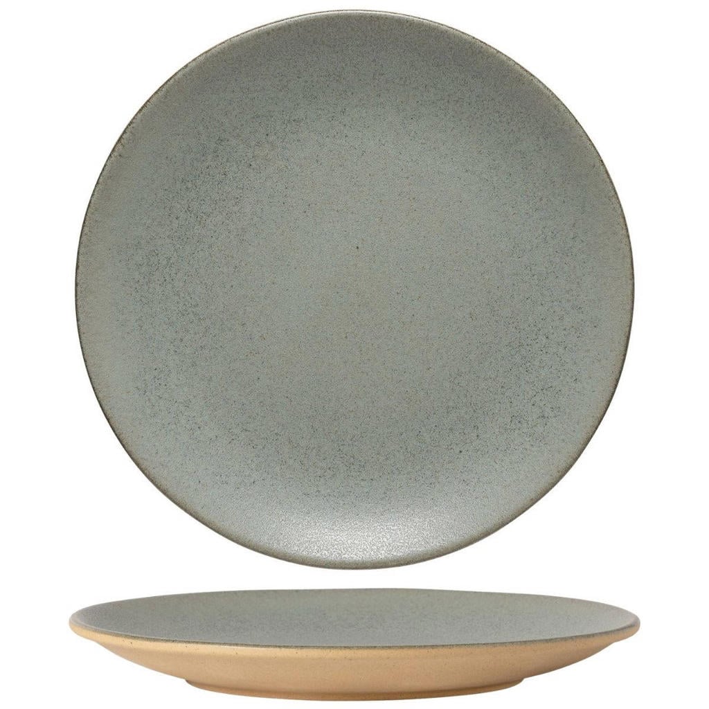 Costa Nova Dinerborden Arenito Sage Green ø 28 cm - 6 stuks