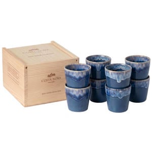 Espresso Kopjes Grespresso Denim 80 ml - 8 stuks - Gift box