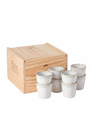 Koffiekopjes Grespresso White 190 ml - 8 stuks - Gift box