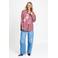 POM Amsterdam gestreepte blouse - donkerrood