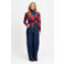 POM Amsterdam gebloemde top - donkerblauw/rood