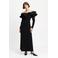 POM Amsterdam off shoulder maxi jurk met glitters - zwart
