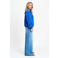 POM Amsterdam katoenen sweater met pailletten en tekst - blauw