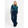 POM Amsterdam wide leg broek met glitters - donkerblauw