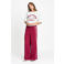 POM Amsterdam high waist wide leg gestreepte broek - rood