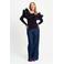 POM Amsterdam off shoulder aansluitende top met glitters - zwart