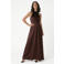 Rinascimento maxi jurk - bruin