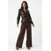 Rinascimento wide leg broek - bruin
