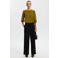 Selected oversized sweater met plooien - groen