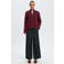 Selected Women gebreid vest met wol - donkerrood