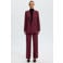 Selected Women oversized blazer - donkerrood