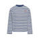 KIDS ONLY GIRL gestreepte longsleeve met backprint - blauw/wit