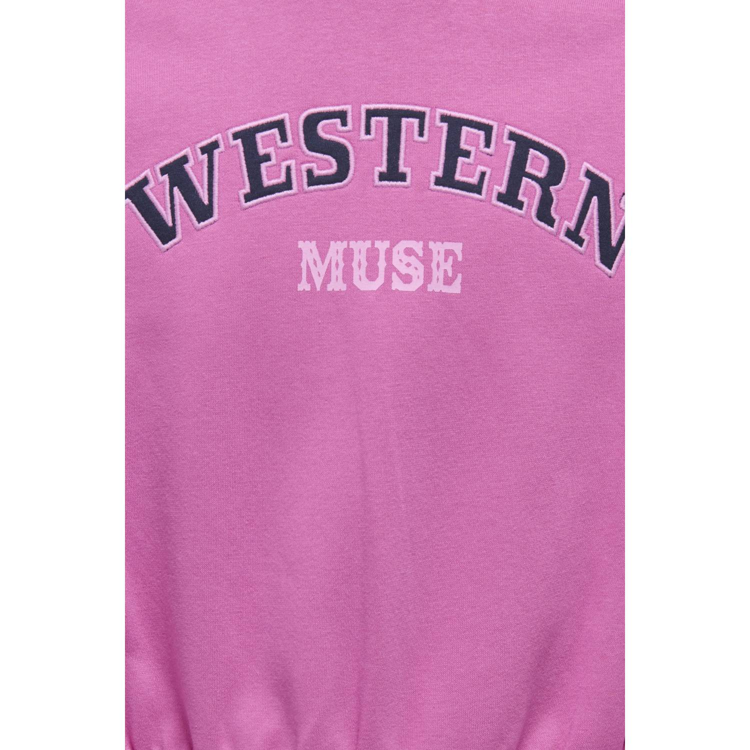 ONLY KIDS GIRL sweater met print roze