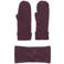 KIDS ONLY GIRL gebreide hoofdband + handschoenen donkerrood