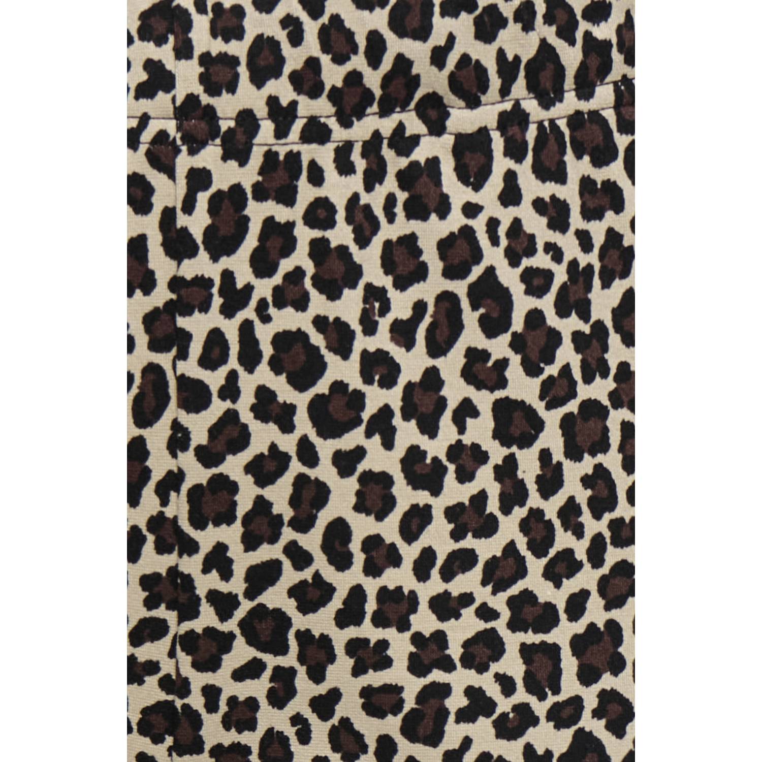 ONLY KIDS GIRL flared broek met panterprint beige zwart
