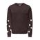 KIDS ONLY GIRL rechtvallende sweater met hartjes - donkerbruin