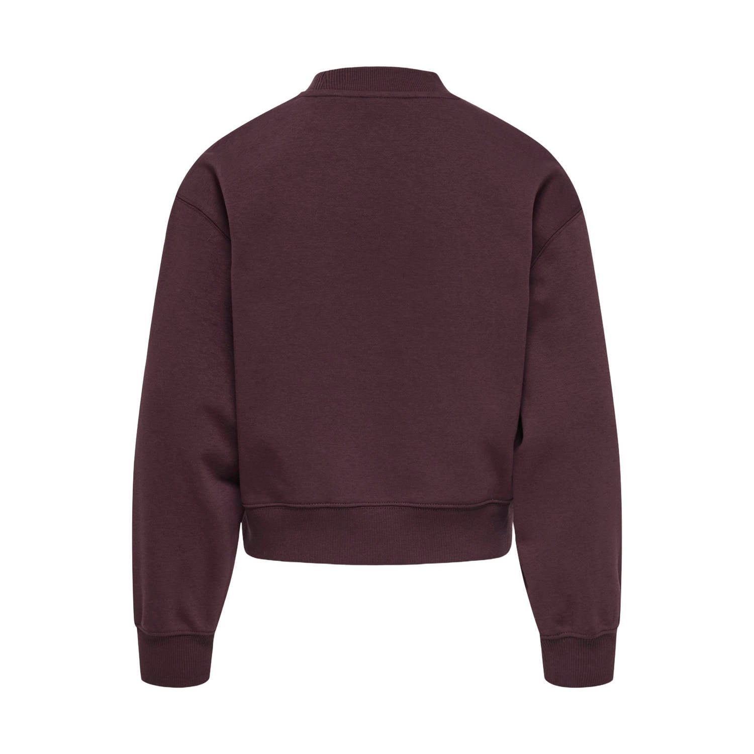 ONLY KIDS GIRL rechtvallende sweater donkerbruin