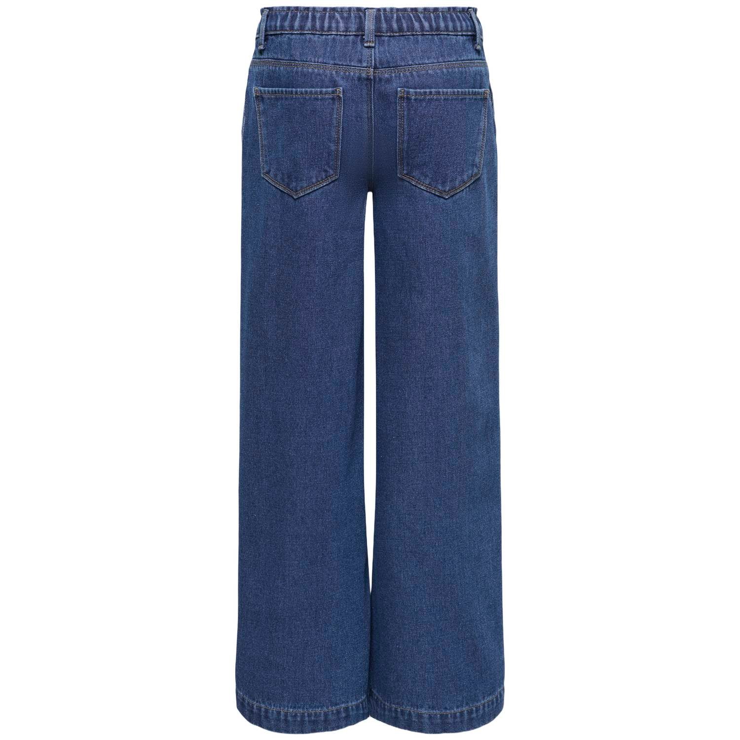 ONLY KIDS GIRL wide leg jeans medium blue denim