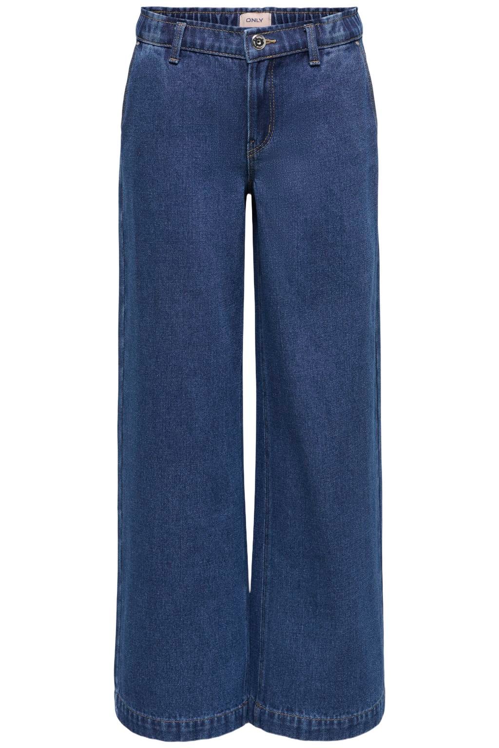 KIDS ONLY GIRL wide leg jeans - medium blue denim