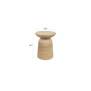 thumbnail: Dutchbone bijzettafel Brison Kruk/Bijzettafel Natuursteen look (35.8x35.8 cm) Grijs