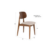 thumbnail: Dutchbone  Marais Eetkamerstoelen Walnoot kleur - Set van 2