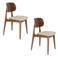 Dutchbone  Marais Eetkamerstoelen Walnoot kleur - Set van 2