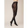 Kunert panty 30 denier Magical net lace zwart