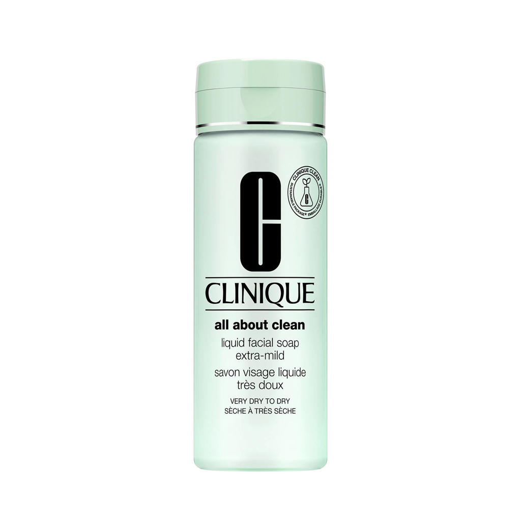 Clinique All About Zeer Zachte Vloeibare Gezichtszeep - Droge tot Zeer Droge Huid - 200 ml