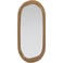 WOOOD Norea spiegel hout hoogglans - honinggeel (120x60x5 cm)