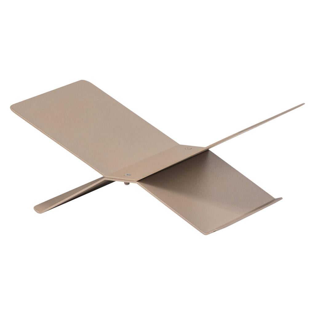 WOOOD Brook Boekenstandaard Liggend - Metaal - Zand - 12x29x17