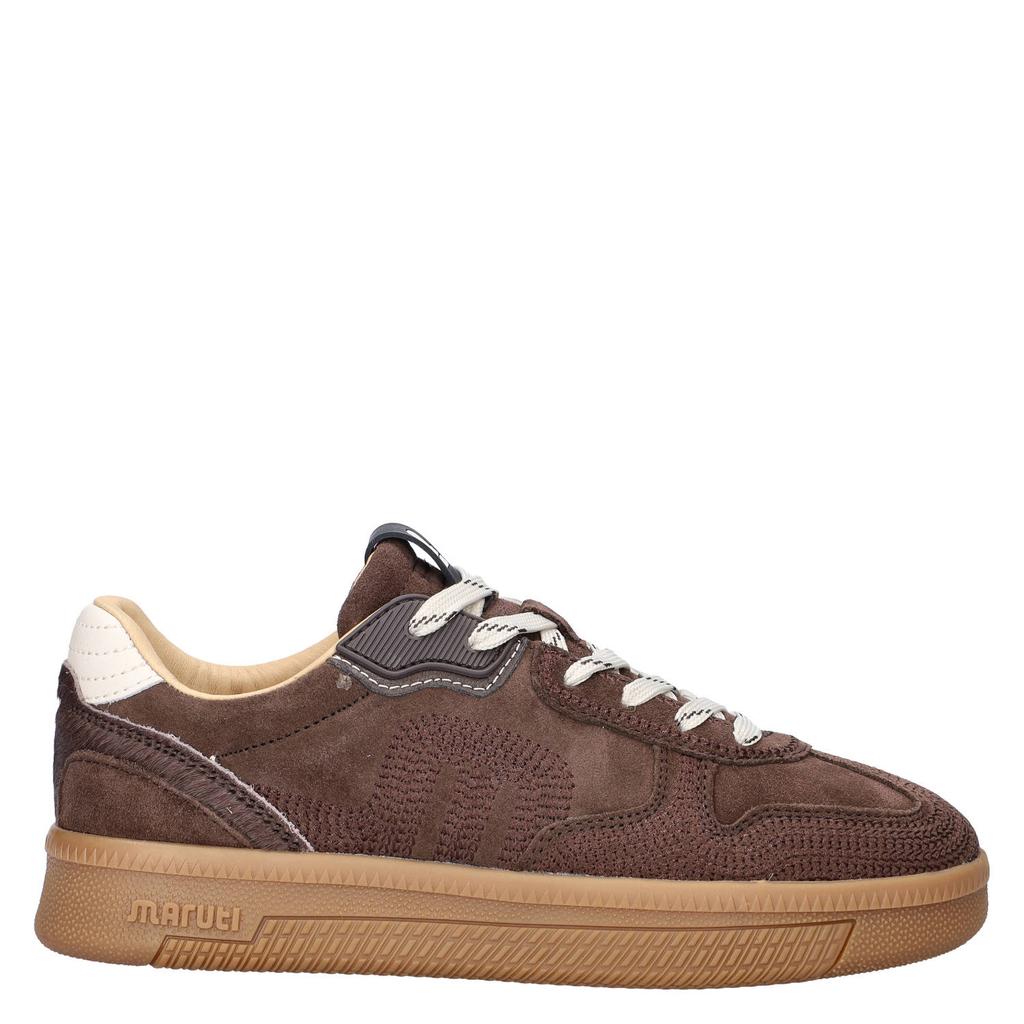 Bruine dames Maruti Yale Embroided suède sneakers - met veters