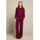LOLALIZA straight leg broek - donkerrood