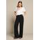 LOLALIZA wide leg pantalon - zwart