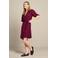 LOLALIZA viscose zomerjurk - donkerrood