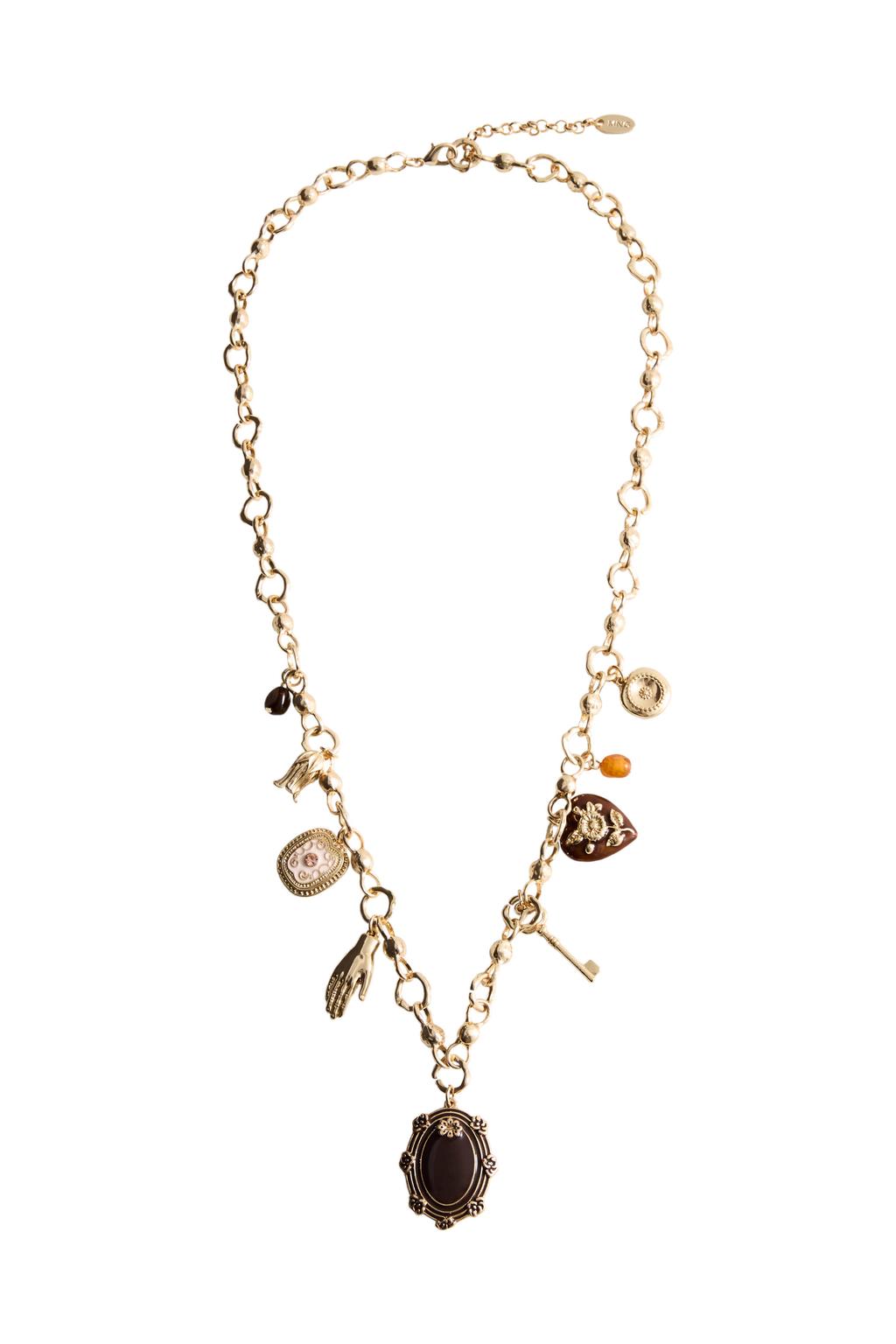 Mango ketting goudkleurig