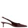 Mango imitatieleren slingback pumps met hak - bordeaux
