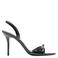 Mango imitatieleren sandalen met naaldhak - zwart