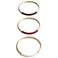 Mango armband - set van 3 goudkleurig