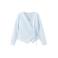 MANGO TEEN gestreepte blousetop - lichtblauw