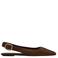 Mango suèdelook slingback loafers - bruin
