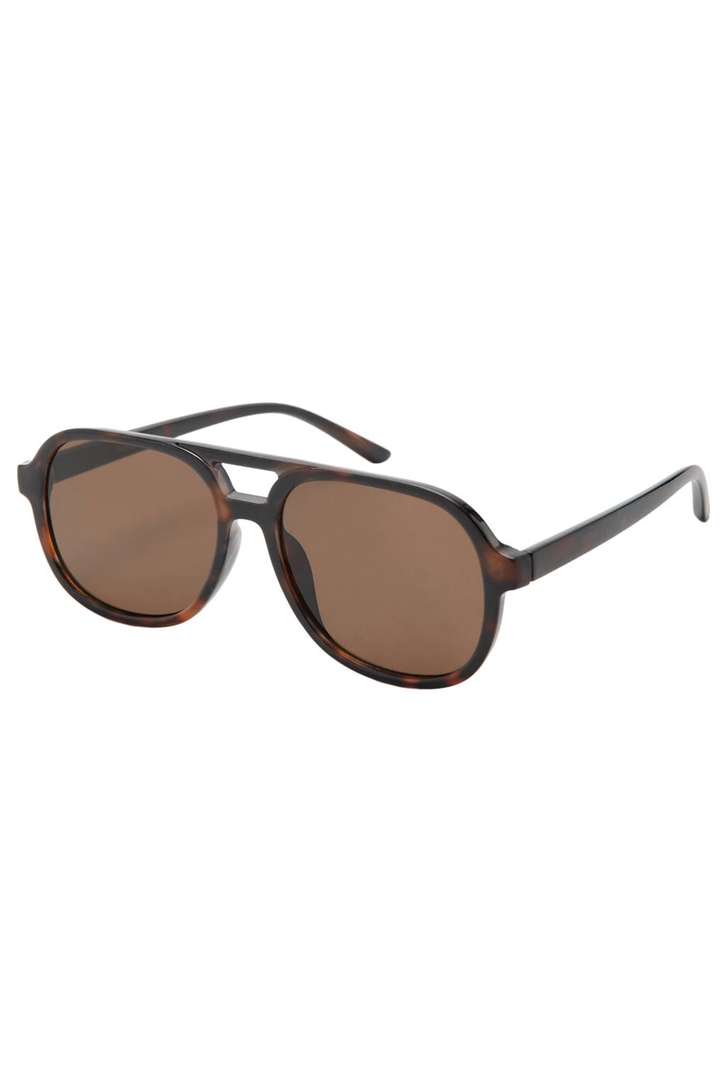 Mango zonnebril met tortoise print donkerbruin