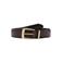 Mango leren riem donkerbruin