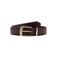 Mango leren riem donkerrood