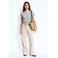 MANGO TEEN wide leg jeans - zand