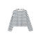 MANGO TEEN gestreepte longsleeve - marineblauw