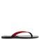 Mango leren teenslippers - rood